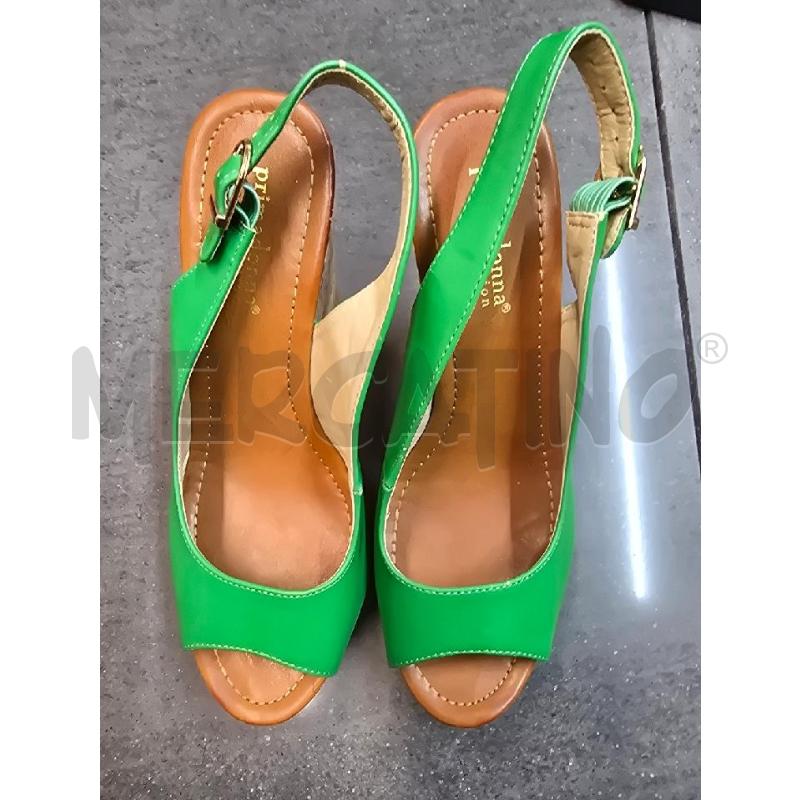 SCARPE DONNA PRIMADONNA VERDE CON ZEPPA | Mercatino dell'Usato Acerra 1