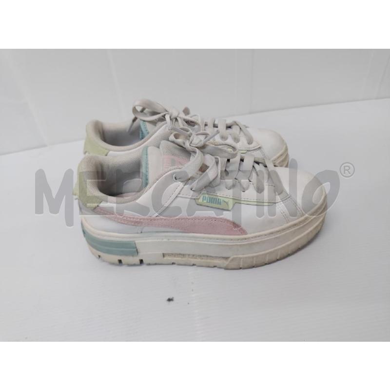 SCARPE DONNA PUMA BIANCO ROSA CELESTE | Mercatino dell'Usato Acerra 2