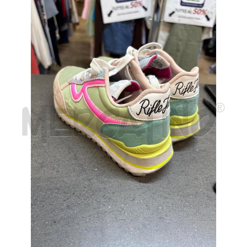 SCARPE DONNA RIFLE JEANS VERDE ROSA | Mercatino dell'Usato Acerra 3