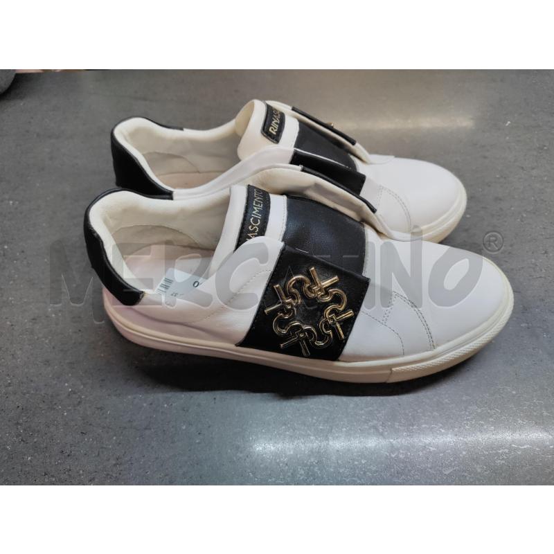 SCARPE DONNA RINASCIMENTO BIANCO NERO | Mercatino dell'Usato Acerra 2