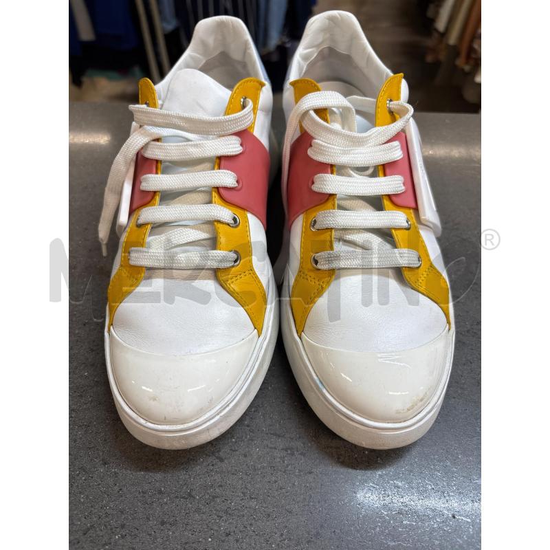 SCARPE DONNA ROGER VIVIER PARIS BIANCO GIALLO ROSA | Mercatino dell'Usato Acerra 1