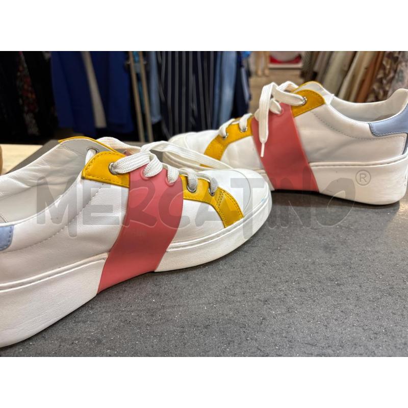SCARPE DONNA ROGER VIVIER PARIS BIANCO GIALLO ROSA | Mercatino dell'Usato Acerra 5