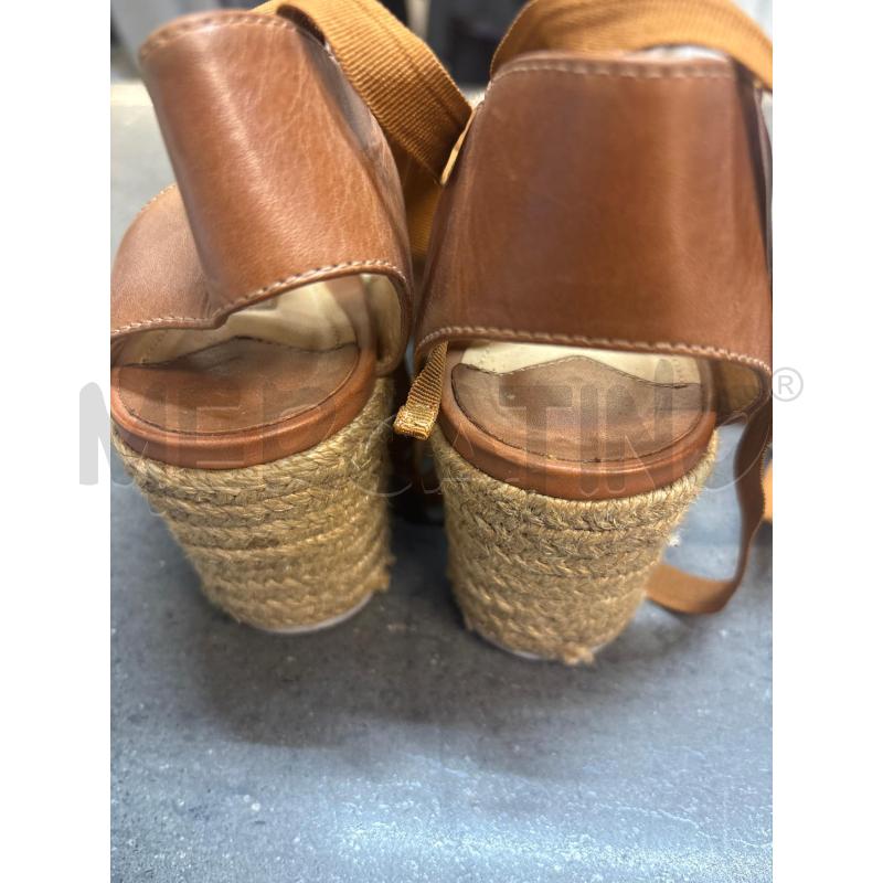 SCARPE DONNA SCHUTZ MARRONE DORATO CON ZEPPA  | Mercatino dell'Usato Acerra 2