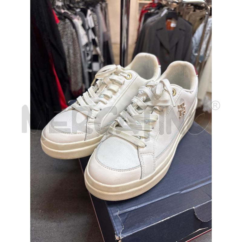 SCARPE DONNA TOMMY HILFIGER BIANCO  | Mercatino dell'Usato Acerra 1