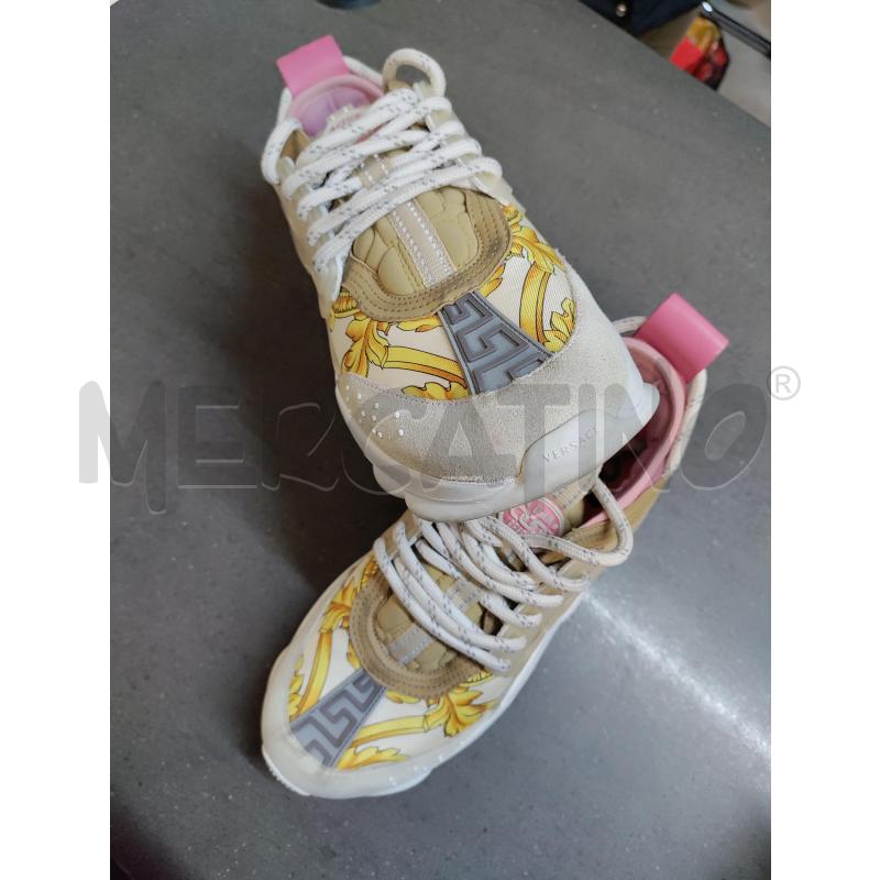 SCARPE DONNA VERSACE CHAIN REACTION ROSA GIALLO BEIGE | Mercatino dell'Usato Acerra 2