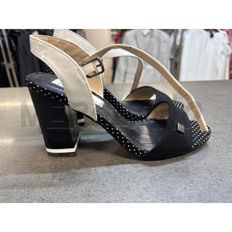 SCARPE TACCHI FURSTENBERG NERO BIANCO | Mercatino dell'Usato Acerra 2