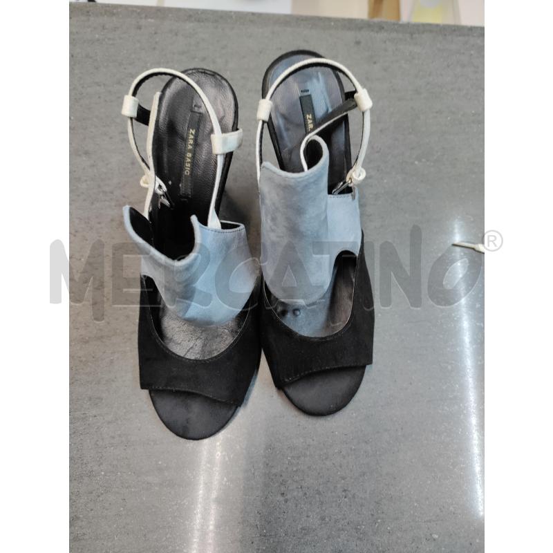 SCARPE TACCHI ZARA BASIC GRIGIO NERO | Mercatino dell'Usato Acerra 1