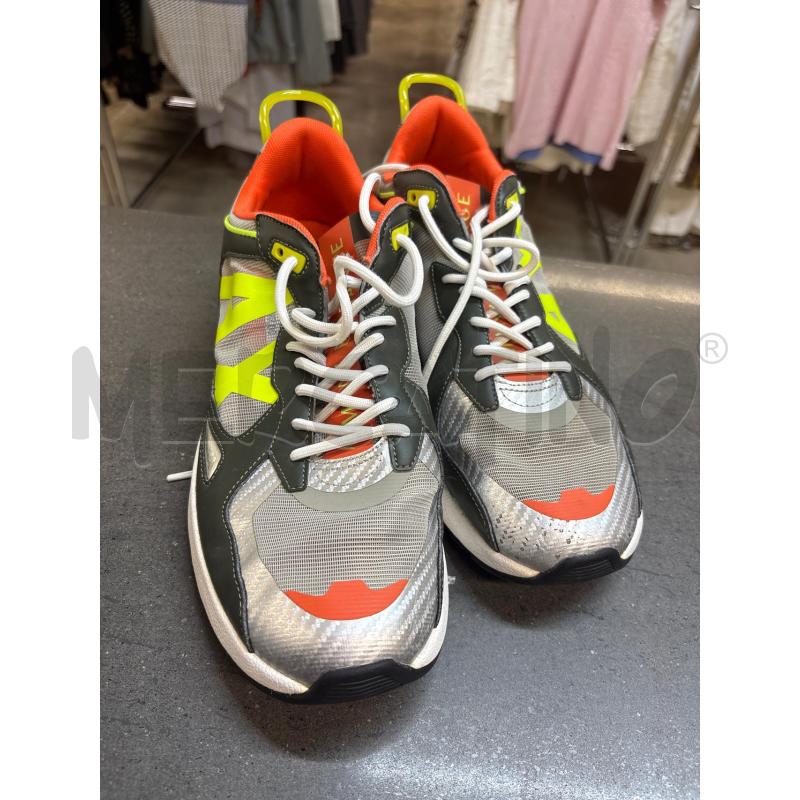 SCARPE UOMO ARMANI EXCHANGE VERDE GRIGIO GIALLO | Mercatino dell'Usato Acerra 1
