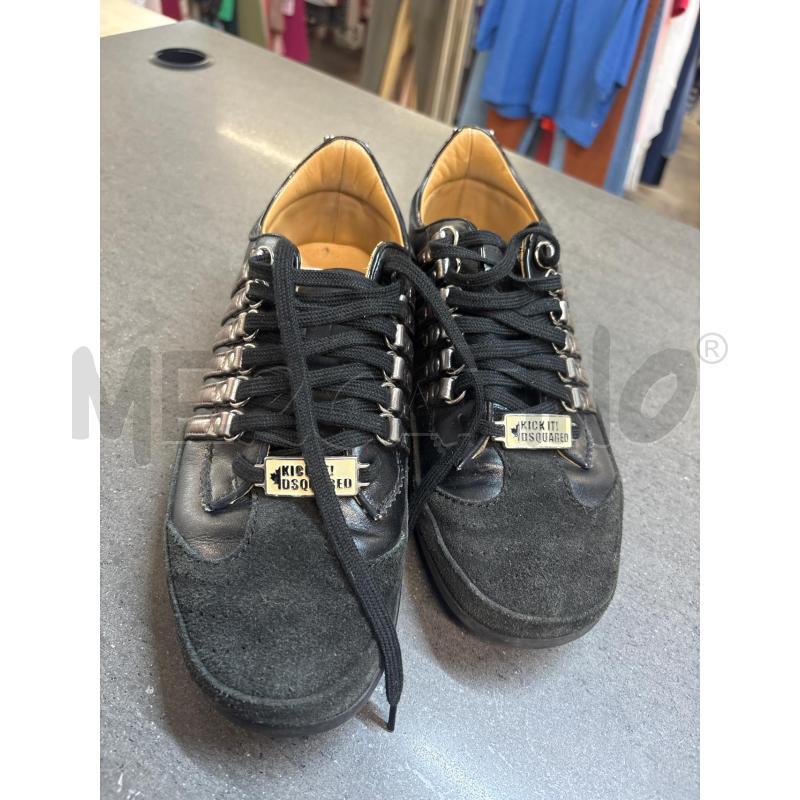 SCARPE UOMO DSQUARED NERO GRIGIO | Mercatino dell'Usato Acerra 1