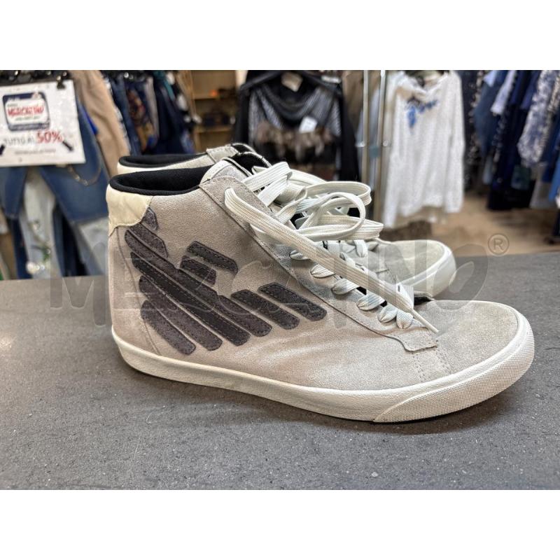 SCARPE UOMO EMPORIO ARMANI GRIGIO COLLO ALTO | Mercatino dell'Usato Acerra 1