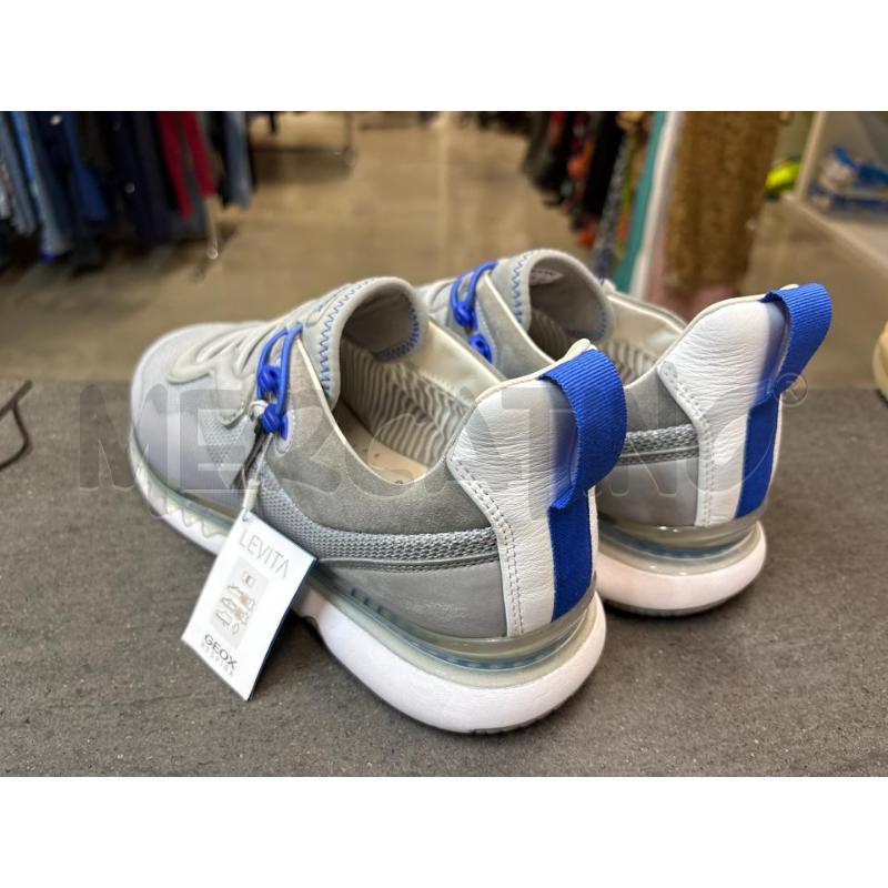 SCARPE UOMO GEOX BLU GRIGIO CHIARO IN MAGLIA | Mercatino dell'Usato Acerra 3