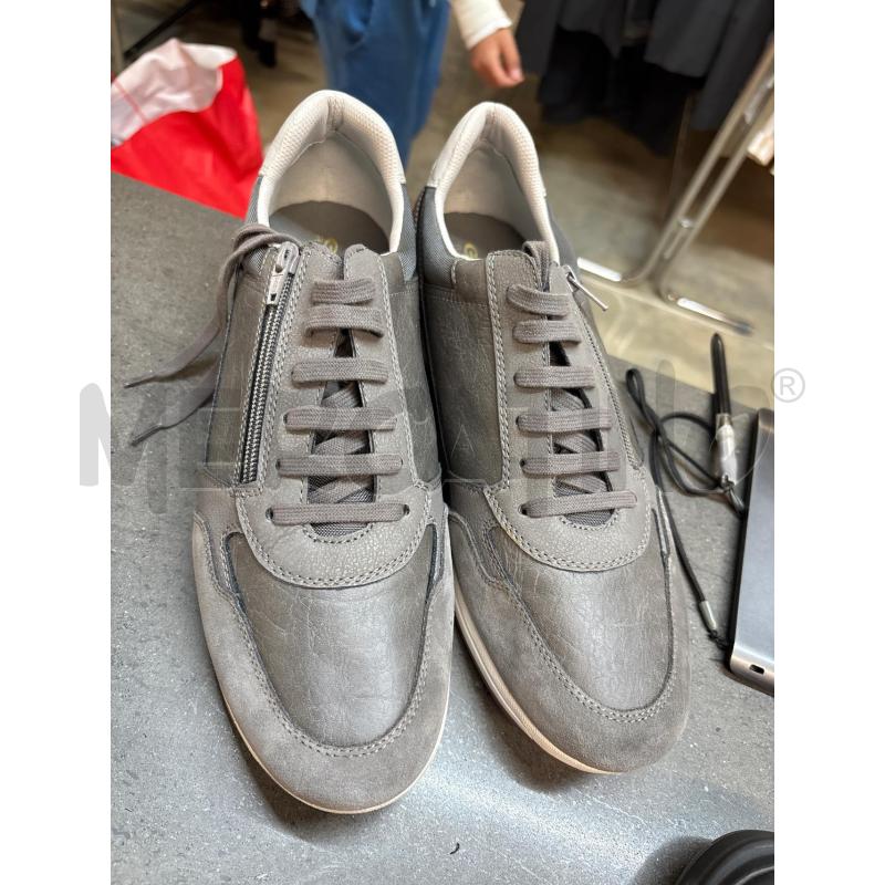 SCARPE UOMO GEOX GRIGIO CON ZIP E LACCI | Mercatino dell'Usato Acerra 1