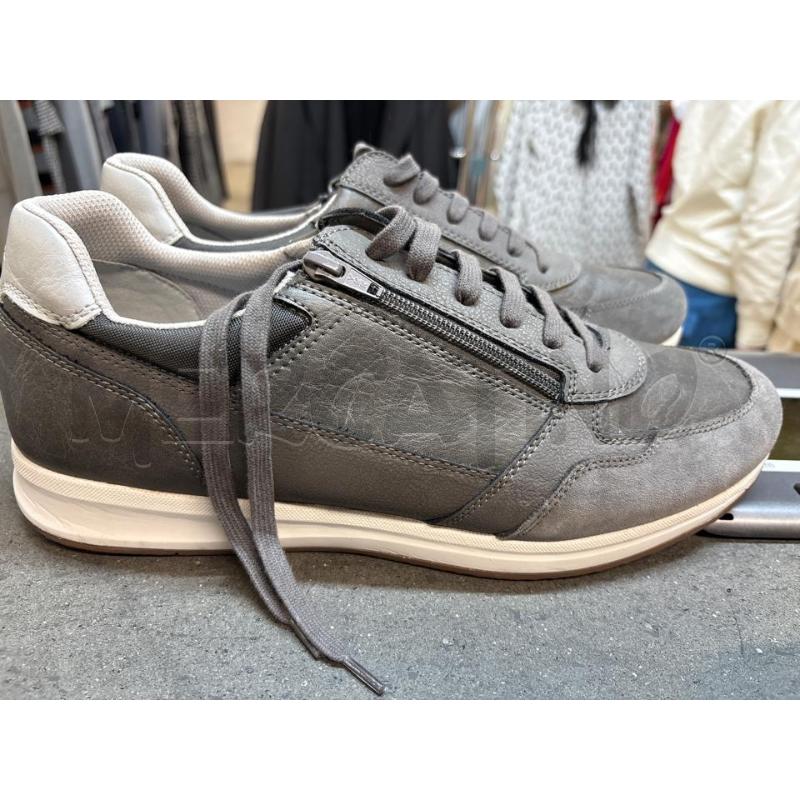 SCARPE UOMO GEOX GRIGIO CON ZIP E LACCI | Mercatino dell'Usato Acerra 2