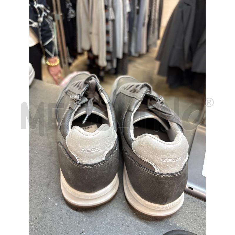 SCARPE UOMO GEOX GRIGIO CON ZIP E LACCI | Mercatino dell'Usato Acerra 3