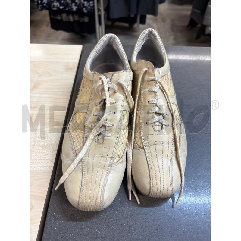 SCARPE UOMO NERO GIARDINI BEIGE | Mercatino dell'Usato Acerra 1
