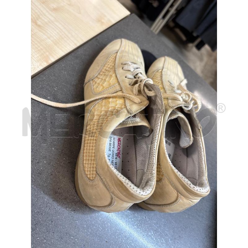 SCARPE UOMO NERO GIARDINI BEIGE | Mercatino dell'Usato Acerra 3