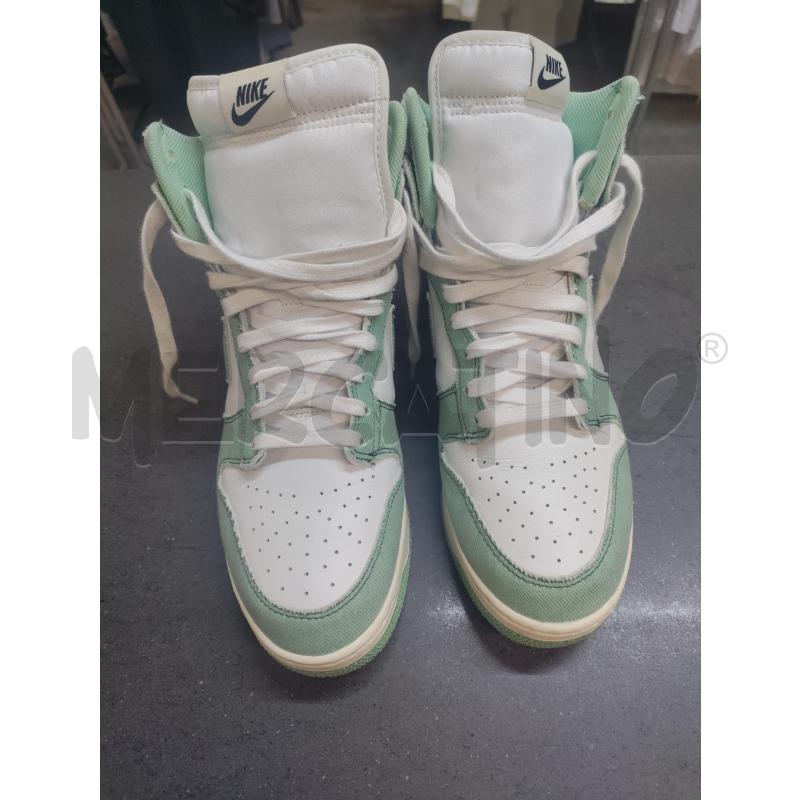SCARPE UOMO NIKE VERDE BIANCO COLLO ALTO | Mercatino dell'Usato Acerra 1