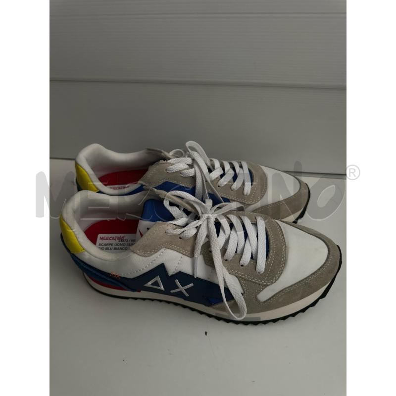 SCARPE UOMO SUN68 GRIGIO BLU BIANCO | Mercatino dell'Usato Acerra 1
