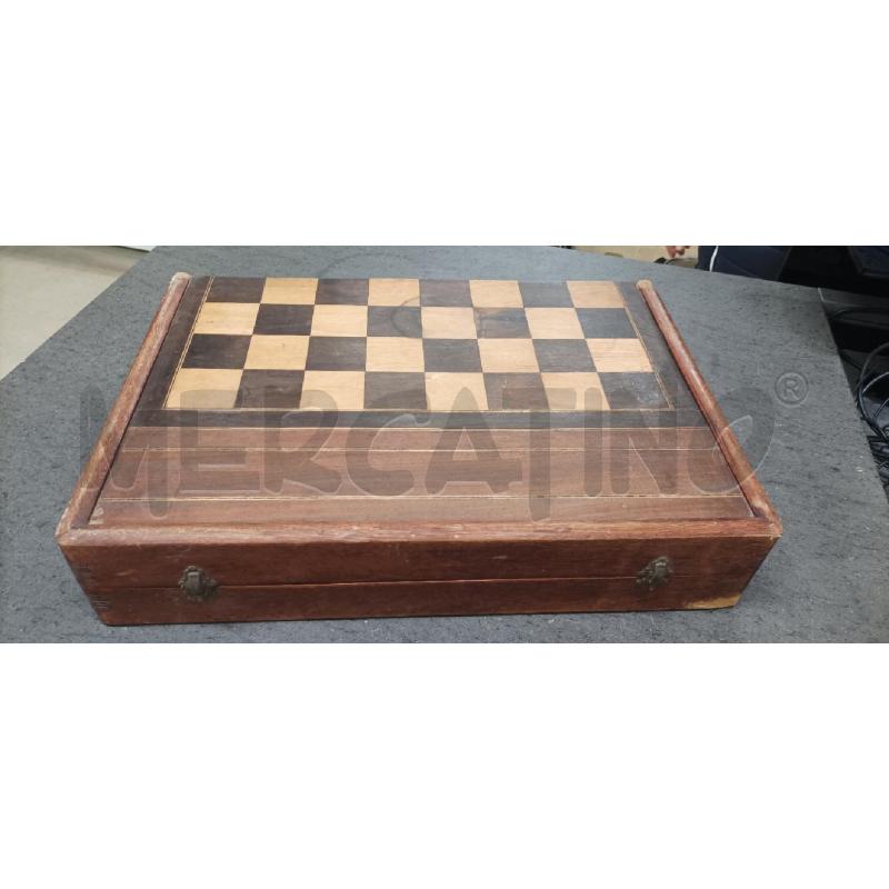 SCATOLA DA GIOCO DAMA E DOMINO DA RIVEDERE | Mercatino dell'Usato Acerra 1