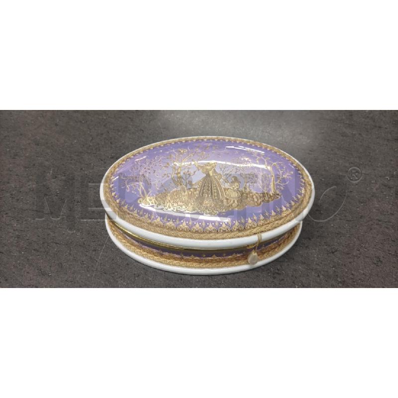 SCATOLA OVALE VIOLA | Mercatino dell'Usato Acerra 1