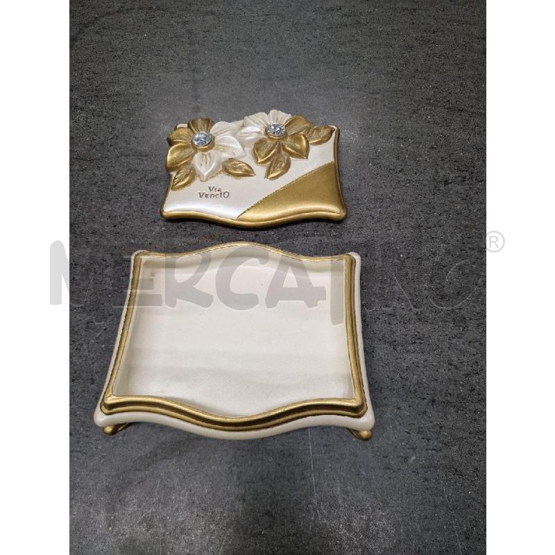 SCATOLA VIAVENETO BIANCO DORATO  | Mercatino dell'Usato Acerra 2