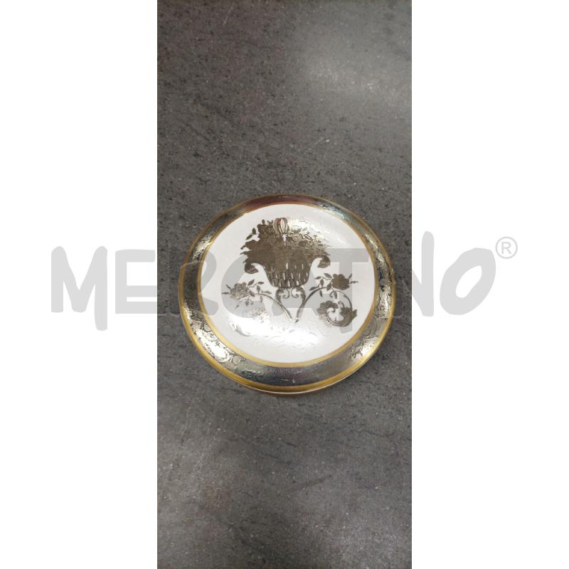 SCATOLINA TONDA DEC. ARGENTATO | Mercatino dell'Usato Acerra 1