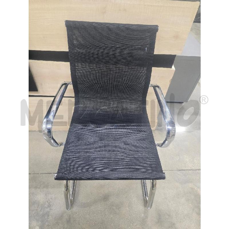 SEDIA NERO SILVER  | Mercatino dell'Usato Acerra 1