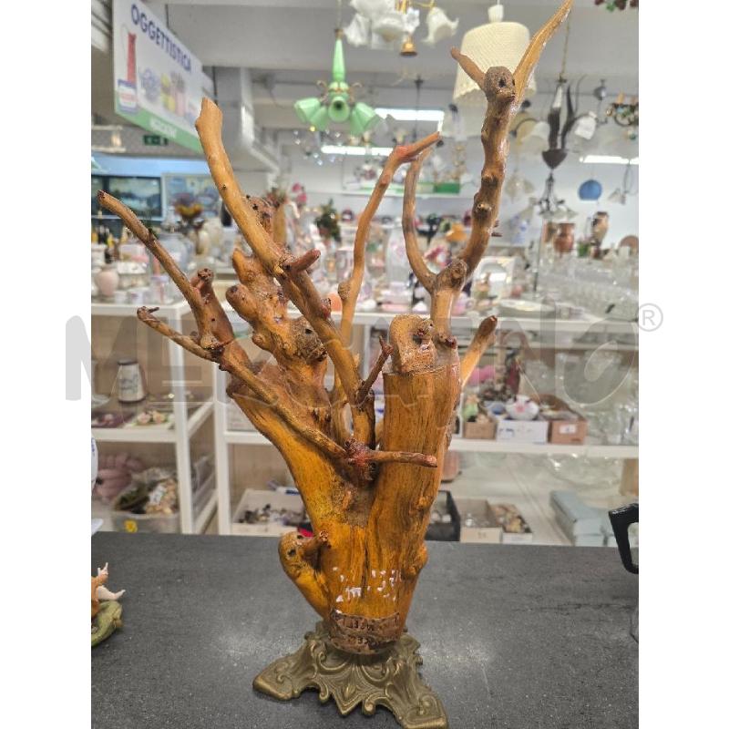 SOPRAMMOBILE ALBERO BASE DORATA RAMI VOLTI | Mercatino dell'Usato Acerra 1