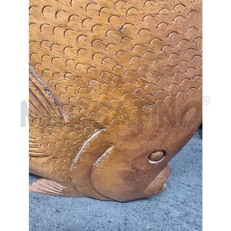 SOPRAMMOBILE LEGNO FIGURA PESCE | Mercatino dell'Usato Acerra 3