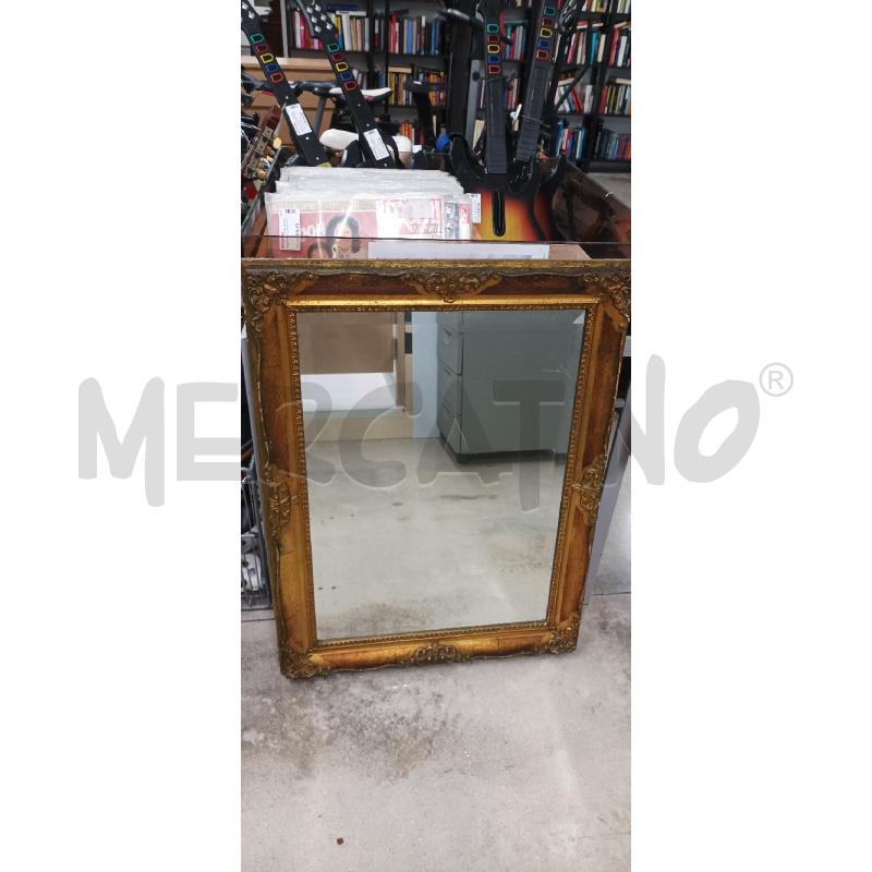 SPECCHIO CORNICE DORATA  | Mercatino dell'Usato Acerra 1