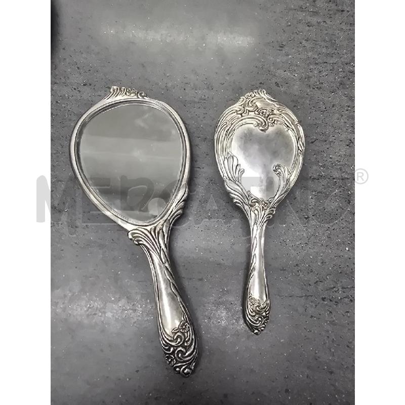 SPECCHIO E SPAZZOLA SILVER | Mercatino dell'Usato Acerra 1