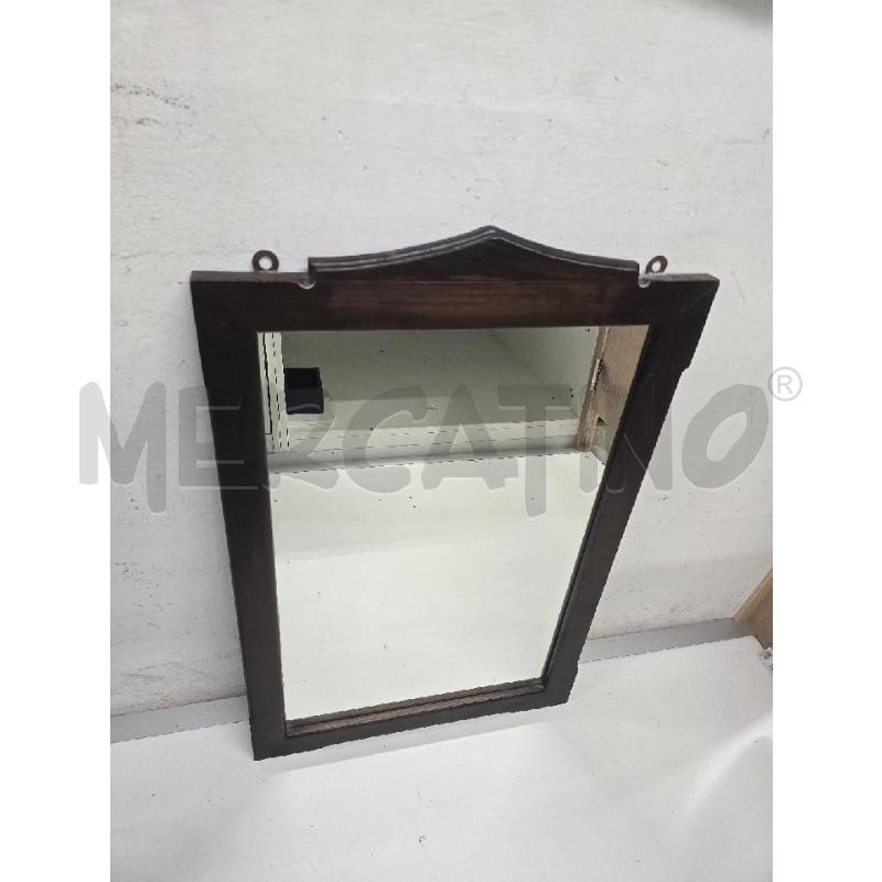 SPECCHIO MARRONE CORNICE 51X75 | Mercatino dell'Usato Acerra 1