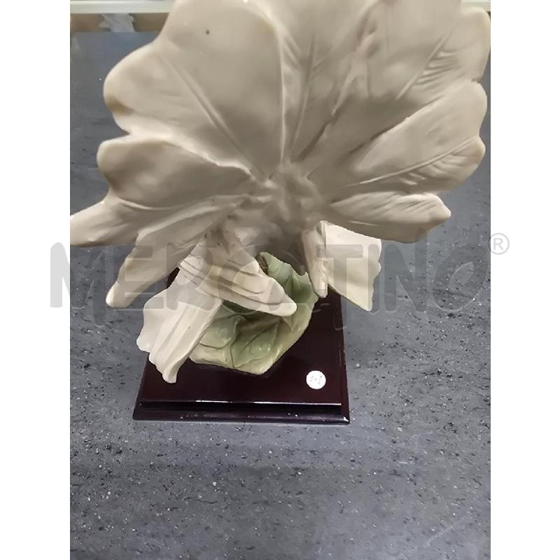 STATUA 2 UCCELLI BIANCHI BASE NERA | Mercatino dell'Usato Acerra 3