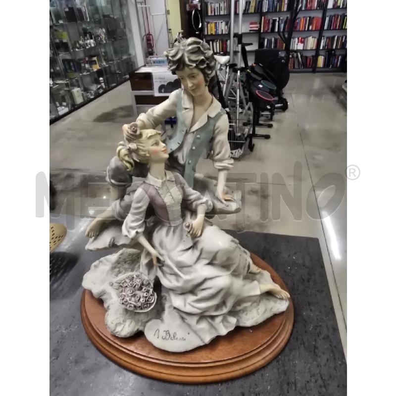 STATUA DONNA UOMO BELCARI BASE LEGNO | Mercatino dell'Usato Acerra 1