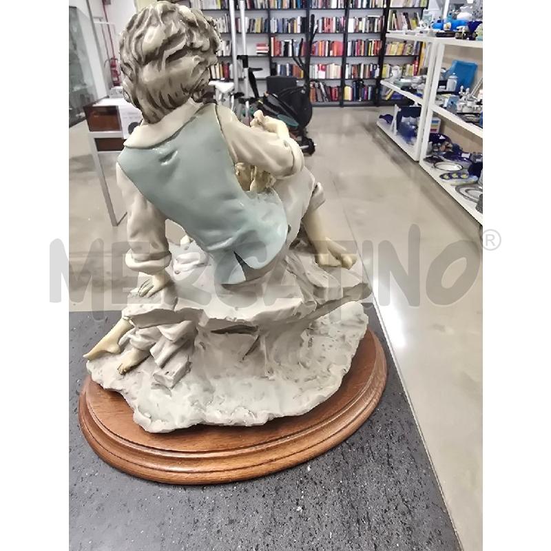 STATUA DONNA UOMO BELCARI BASE LEGNO | Mercatino dell'Usato Acerra 3