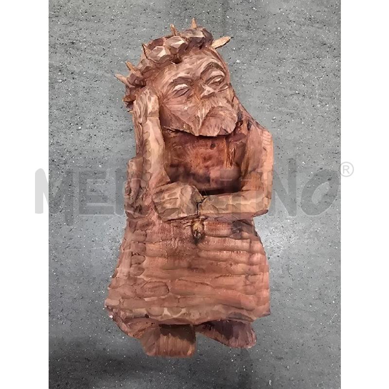 STATUA LEGNO SPINE VOLTO | Mercatino dell'Usato Acerra 1