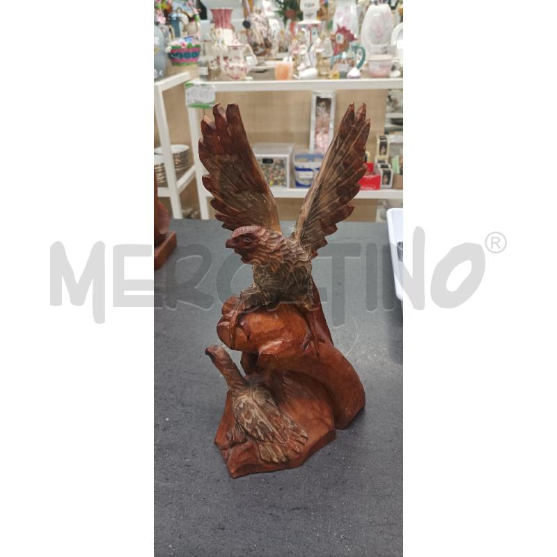 STATUETTA AQUILA LEGNO ALI | Mercatino dell'Usato Acerra 1