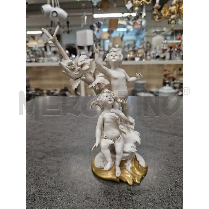 STATUETTA BARBETTA PUTTI BISCUIT BIANCO  | Mercatino dell'Usato Acerra 1