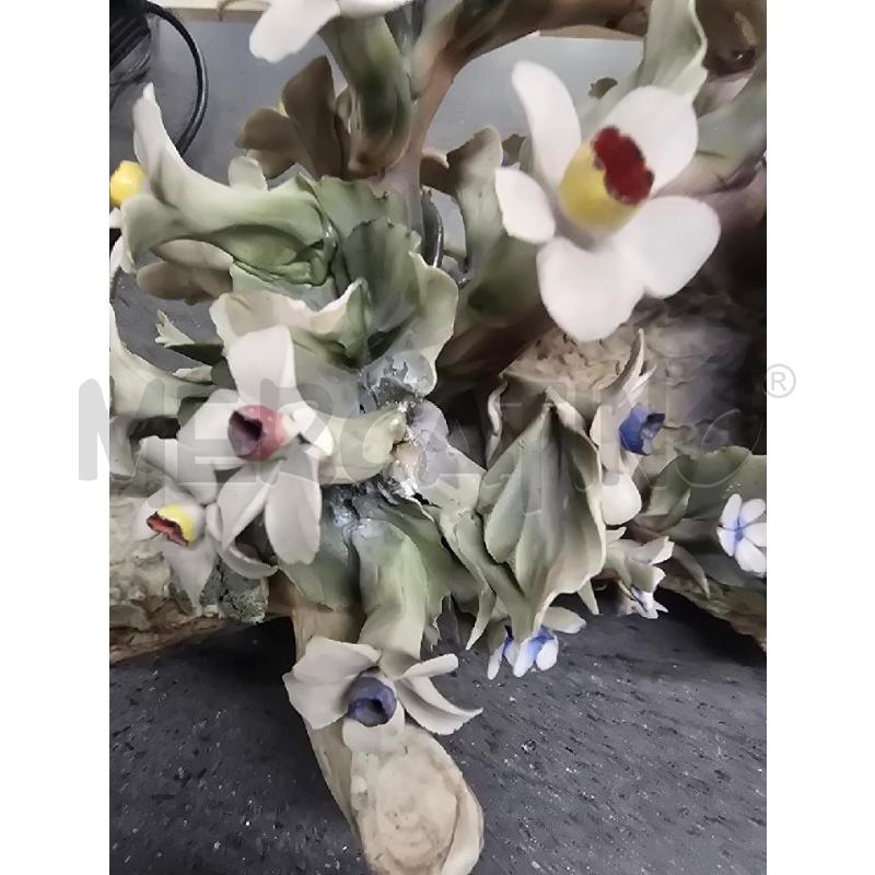 STATUETTA TRONCO COLOMBA FIORI DA RIV. | Mercatino dell'Usato Acerra 2