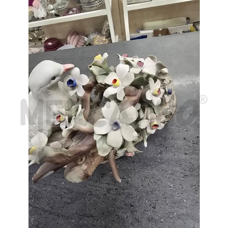 STATUETTA TRONCO COLOMBA FIORI DA RIV. | Mercatino dell'Usato Acerra 4
