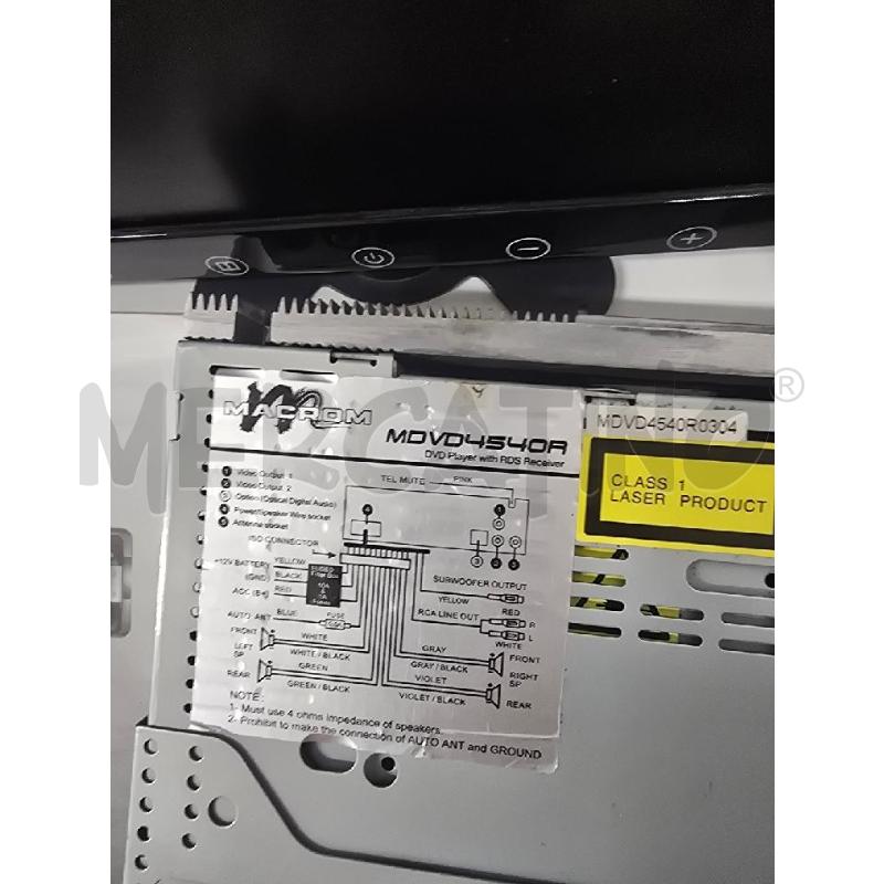 STEREO CD E DVD MACROM CON LIBRETTO TELECOMANDO | Mercatino dell'Usato Acerra 3