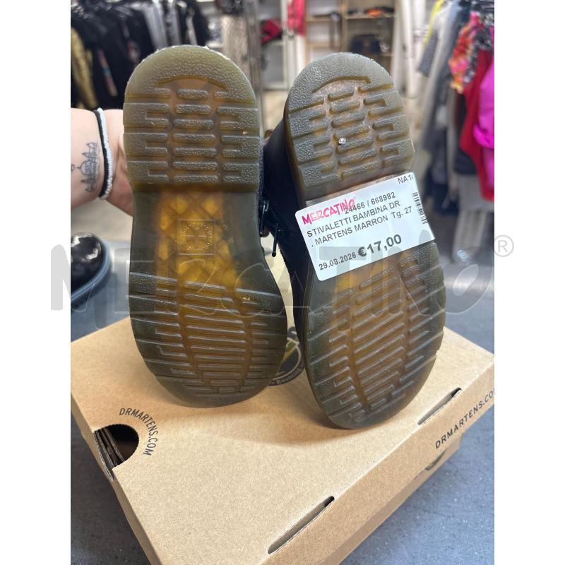 STIVALETTI BAMBINA DR. MARTENS MARRONE | Mercatino dell'Usato Acerra 3