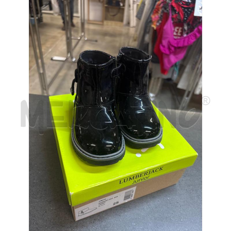 STIVALETTI BAMBINA LUMBERJACK NERO LUCIDO | Mercatino dell'Usato Acerra 1