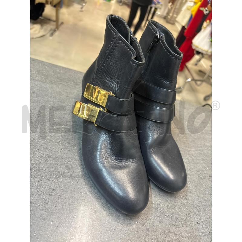 STIVALETTI DONNA ALBANO NERO CINGHIA DORATA | Mercatino dell'Usato Acerra 2