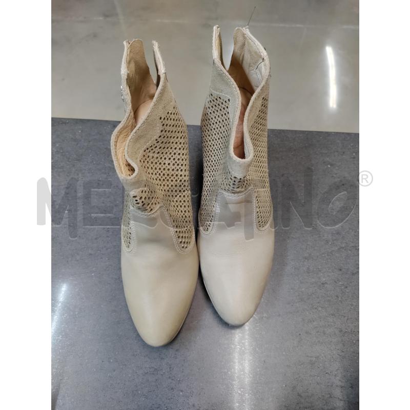 STIVALETTI DONNA NERO GIARDINI BEIGE TRAFORATO | Mercatino dell'Usato Acerra 1