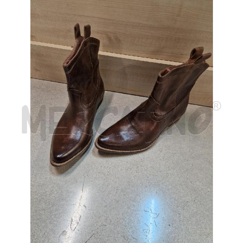 STIVALETTI DONNA PELLE MARRONE  | Mercatino dell'Usato Acerra 2