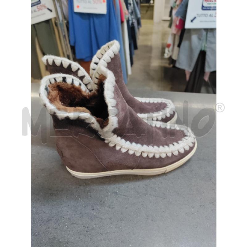 STIVALETTI DONNA SARALOPEZ MARRONE BIANCO | Mercatino dell'Usato Acerra 2