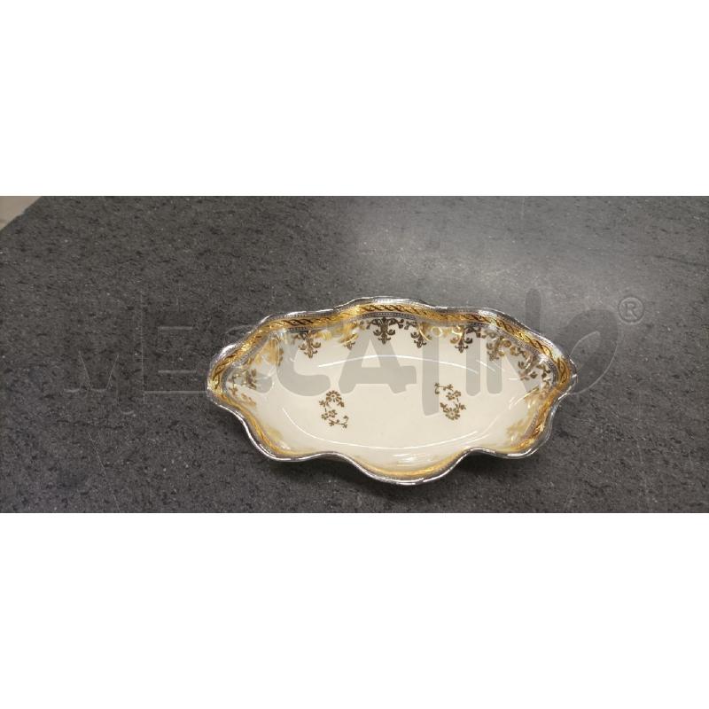 SVUOTA TASCHE BEIGE DEC. DORATO  | Mercatino dell'Usato Acerra 1