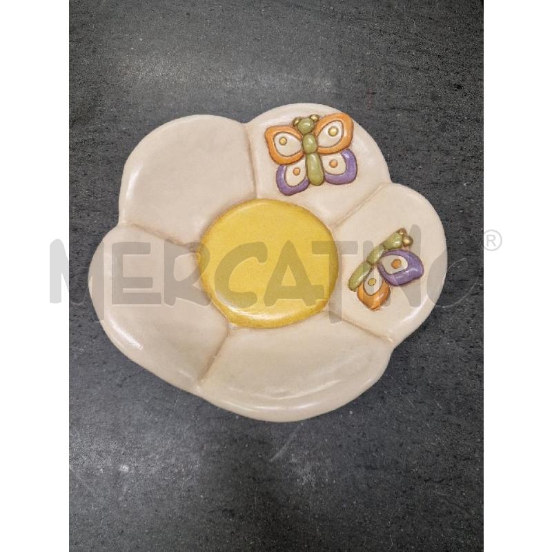 SVUOTA TASCHE BEIGE FIORE FARFALLE THUN | Mercatino dell'Usato Acerra 1