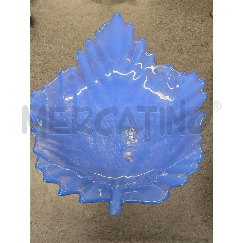 SVUOTA TASCHE VETRO BLU FOGLIA | Mercatino dell'Usato Acerra 1